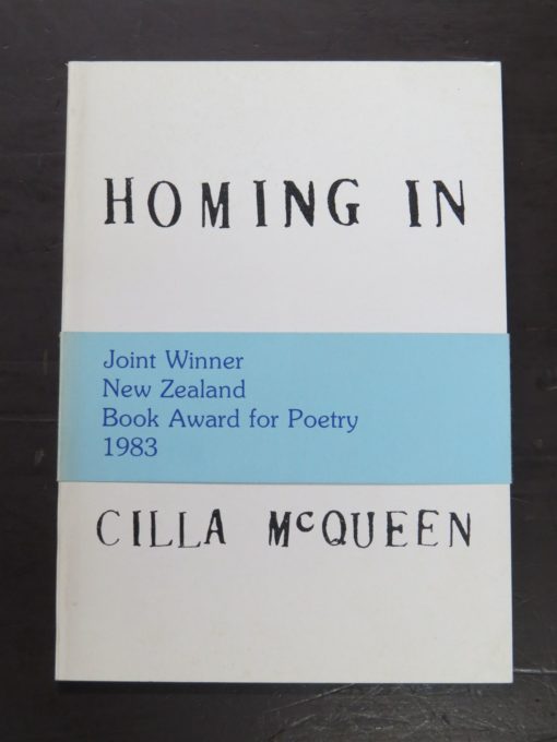 Cilla McQueen, Homing In, John McIndoe, Dunedin, 1983 reprint (1982), New Zealand Poetry, New Zealand Literature, Dead Souls Bookshop, Dunedin Book Shop