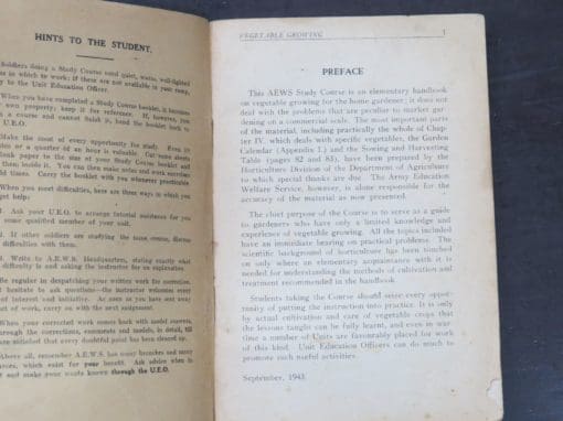 Vegetable Growing, Study Course AEWS, Army Education Welfare Services, New Zealand, 1943 - Image 5
