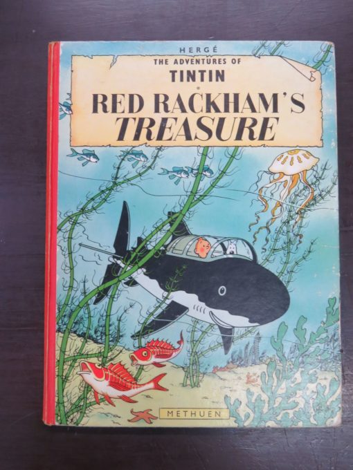 Herge, The Adventures of Tintin, Red Rackham's Treasure, Methuen & Co., London, 1965 reprint (1959), Illustration, Dead Souls Bookshop, Dunedin Book Shop