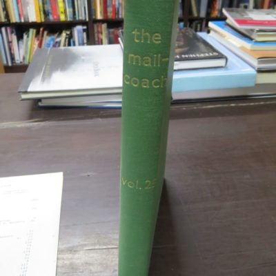the mail-coach, Journal of The Postal History Society of New Zealand, Volume 25, Number 1, 1988, New Zealand Non-Fiction, Dead Souls Bookshop, Dunedin Book Shop