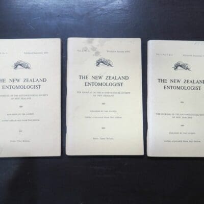 The New Zealand Entomologist, The Journal Of The Entomological Society of New Zealand, Volume 5. Nos. 1, 2, 3, 4, 1971 - 1973, New Zealand Non-Fiction, Science, Natural History, New Zealand Natural History, Dead Souls Bookshop, Dunedin Book Shop