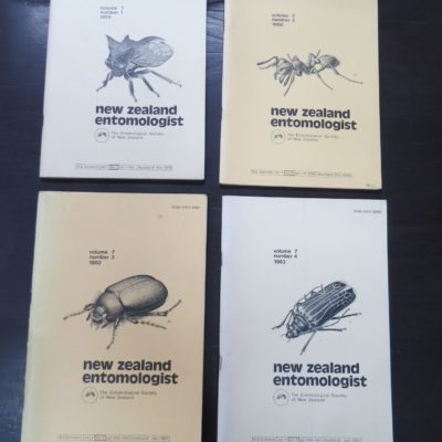 New Zealand Entomologist, The Entomological Society of New Zealand, Volume 7. Nos. 1, 2, 3, 4 - 1979 -1983, New Zealand Non-Fiction, Natural History, New Zealand Natural History, Science, Dead Souls Bookshop, Dunedin Book Shop