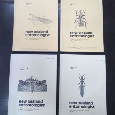 New Zealand Entomologist, The Entomological Society of New Zealand, Volume 8, 1984, Volume 9, 1987, Volume 10, 1987, Volume 13, 1990, New Zealand Non-Fiction, Science, Natural History, New Zealand Natural History, Science, Dead Souls Bookshop, Dunedin Book Shop