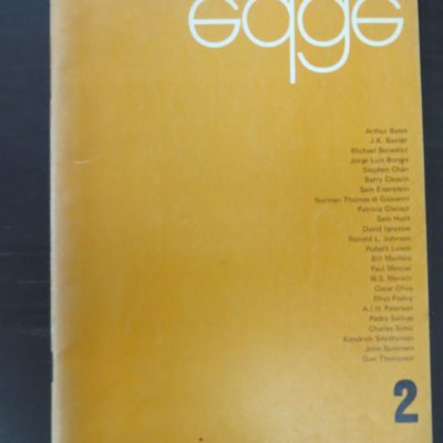 D. S. Long, Editors, Gary R. Langford, Edge 2,, The Edge Press, Christchurch, 1971, illustrated, Barry Cleavin, Art, New Zealand Art, New Zealand Literature, New Zealand Poetry, Dead Souls Bookshop, Dunedin Book Shop