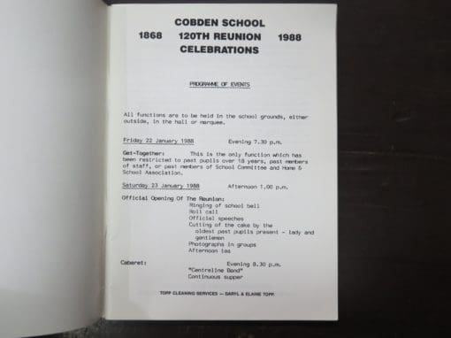 Cobden State School 120th Reunion, 1868 - 1988 - Image 4