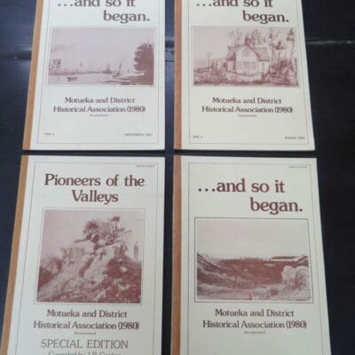 Canton, et al, eds., compiler, Motueka and District Historical Association (1980), Vols. 1-4, Nelson, 1982-1985, New Zealand Non-Fiction, Dead Souls Bookshop, Dunedin Book Shop