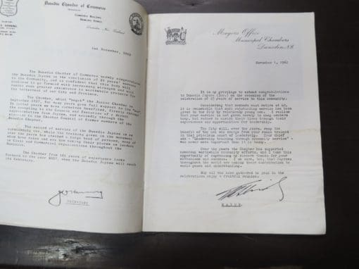 Dunedin Jaycee 1962 Silver Jubilee, Souvenir of Achievement, - Image 6