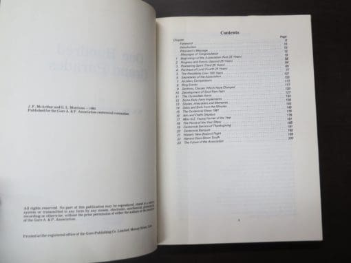 G. L. Morrison, J. F. McArthur, One Hundred Grand Parades, A Centennial History of the Gore A  & P Association 1882 -1982 - Image 8