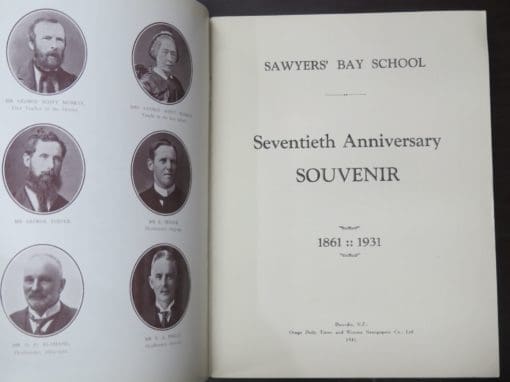 F. Pithie, et al, Sawyer's Bay School, Seventieth Anniversary Souvenir 1861 - 1931 - Image 4