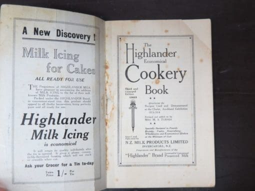 Mrs. M. S. Turner, The Highlander Economical Cookery Book, Specially Designed in Provide Dainty, Tasty, Nourishing, Wholesome and Economical Dishes at the Minimum of Cost, Third and Enlarged Edition, 1923 - Image 6