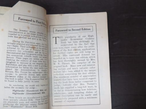 Mrs. M. S. Turner, The Highlander Economical Cookery Book, Specially Designed in Provide Dainty, Tasty, Nourishing, Wholesome and Economical Dishes at the Minimum of Cost, Third and Enlarged Edition, 1923 - Image 5