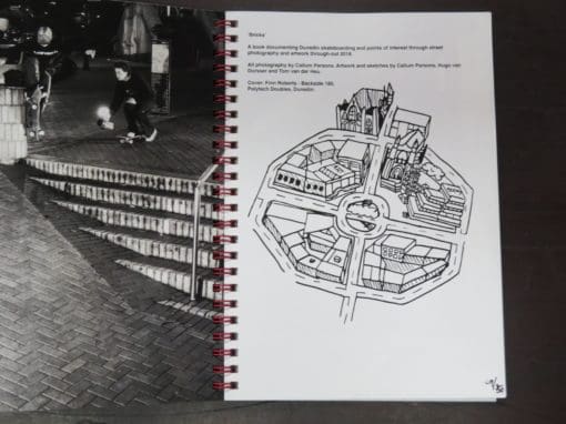 Callum Parsons, et al, "Bricks" A Book documenting Dunedin skateboarding and points of interest through street photography and artwork through-out 2018 - Image 3