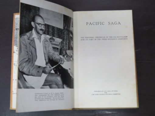 Pacific Saga, The Personal Chronicle of the 37th Battalion And Its Part In The Division's Campaign, The Third Division Histories Committee, Reed, Wellington, 1947, Military, New Zealand Military, Dead Souls Bookshop, Dunedin Book Shop