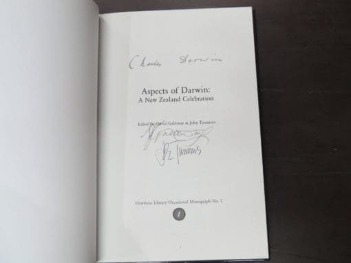 David Galloway, John Timmins, Editors, Charles Darwin, Aspect of Darwin: A New Zealand Celebration, Hewitson Library Occasional Monograph No. 1 - Image 5