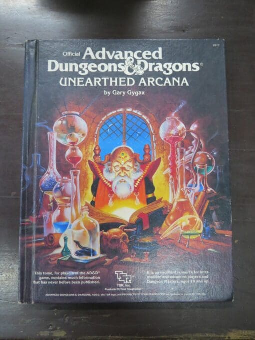 Gary Gygax, Unearthed Arcana, Official Advanced Dungeons and Dragons, TSR, UK, 1985, Fantasy, Dead Souls Bookshop, Dunedin Book Shop
