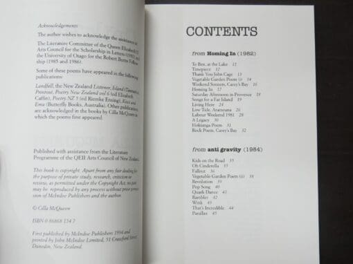 Cilla McQueen, Crikey, New and Selected Poems 1978 - 1994, Introduction by Hone Tuwhare - Image 6