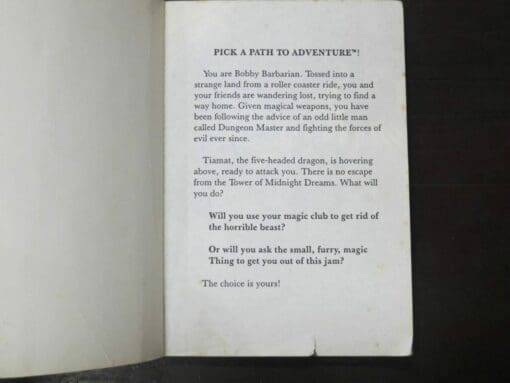 Margaret Weis, Tower of Midnight Dreams, Pick A Path Adventure, Dungeons & Dragons Cartoon Show Book 1 - Image 8