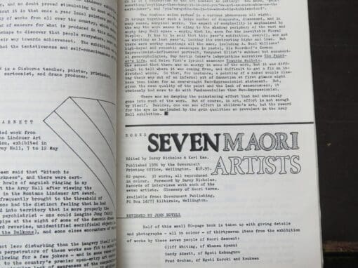 Artstuff, a quarterly magazine of Visual Arts in Gisborne and the East Coast, Number Six, June 1986 - Image 3
