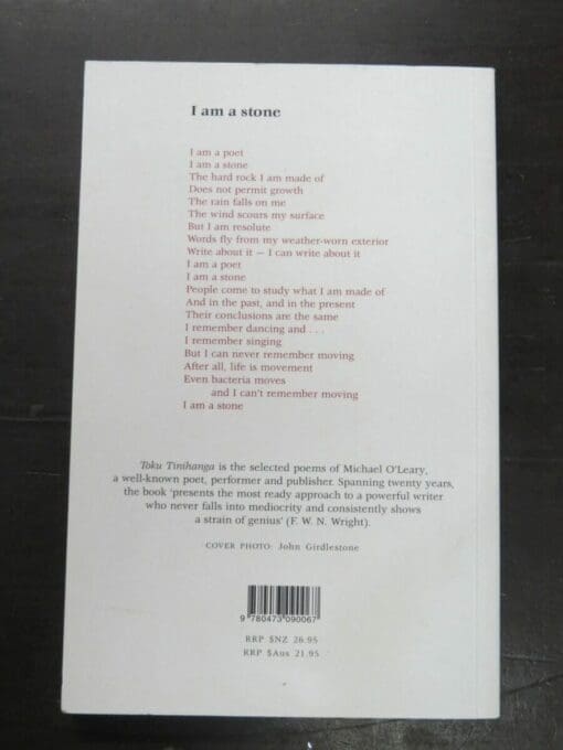 Michael O'Leary, Toku Tinihanga, Selected Poems, 1982-2002 with a foreword F. W. N. Wright - Image 11