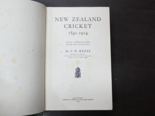 T. W. Reese, New Zealand Cricket 1841 – 1914 - Image 4
