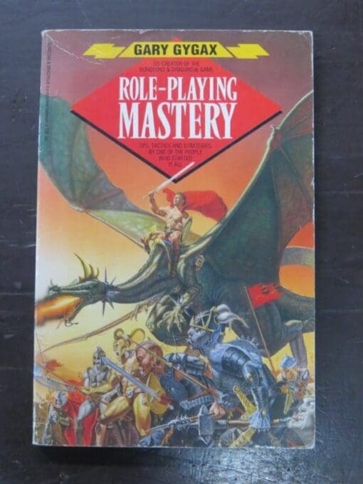 Gary Gygax, Role-Playing Mastery, Grafton Books, London, 1989 reprint (1987), Fantasy, Dungeons, Dragons, Dead Souls Bookshop, Dunedin Book Shop