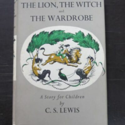 C. S. Lewis, The Lion, The Witch and The Wardrobe, A Story for Children, Illustrated by Pauline Baynes, Bles, London, reprint, 1956, 3rd Impression, Fantasy, Literature, Illustration, Dead Souls Bookshop, Dunedin Book Shop
