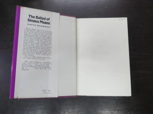 David Markson, The Ballad of Dingus Magee, Being the Immortal True Saga of the Most Notorious and Desperate Bad Man ... - Image 7
