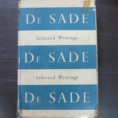 Leonard de Saint-Yves, Selected and Translated, Selected Writings of De Sade, Peter Owen, London, 1953 reprint, second edition, Literature, Erotica, Dead Souls Bookshop, Dunedin Book Shop