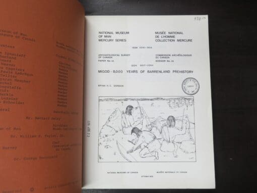 Bryan H. C. Gordon, Migod - 8000 Years of Barrenland Prehistory, Archaeological Survey of Canada paper No.56, National Museum of Man, Mercury Series, Ottawa, 1976 - Image 6