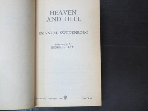 Emanuel Swedenborg, Heaven and Hell, A New Translation by George F. Dole - Image 4