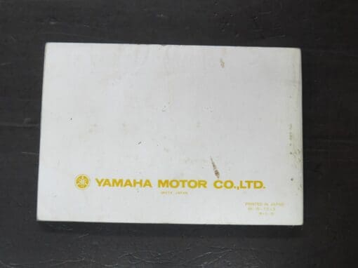 XT250K Yamaha Owner's Manual, 1985 - Image 3