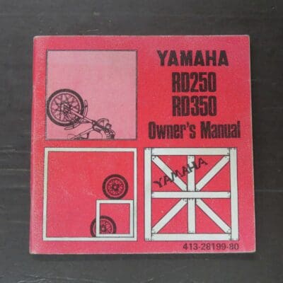 RD250 RD350 Yamaha Owner's Manual, Yamaha Motor Co., Ltd, 1972/12, Motorcycle, Automobiles, Dead Souls Bookshop, Dunedin Book Shop