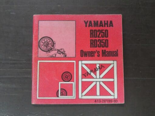 RD250 RD350 Yamaha Owner's Manual, Yamaha Motor Co., Ltd, 1972/12, Motorcycle, Automobiles, Dead Souls Bookshop, Dunedin Book Shop