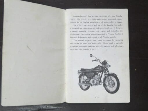 200/CS3-E Yamaha Rider's Manual - Image 4