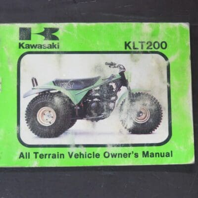 KLT200 Kawasaki All Terrain Vehicle Owner's Manual, Kawasaki Motors Corp., USA, 1980, Motorcycles, Automobiles, Dead Souls Bookshop, Dunedin Book Shop