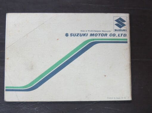 TC185 Suzuki Owner's Manual, 1974 - Image 6