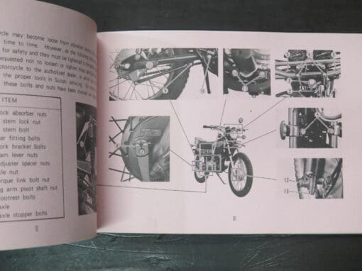 TC185 Suzuki Owner's Manual, 1974 - Image 4