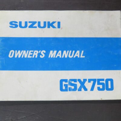 GSX750 Suzuki Owner's Manual, Suzuki Motor Co., Ltd, Japan, 1980/6, Motorcycle, Automobiles, Dead Souls Bookshop, Dunedin Book Shop