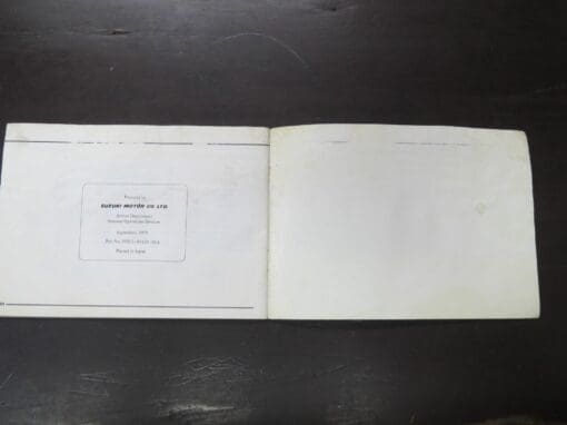 GSX750 Suzuki Owner's Manual, 1980 - Image 3