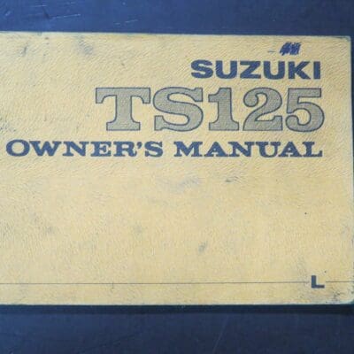 TS125 Suzuki Owner's Manual, Suzuki Motor Co., Ltd, Japan, 1974/6 reprint (1973/8), Motorcycle, Automobile, Dead Souls Bookshop, Dunedin Book Shop