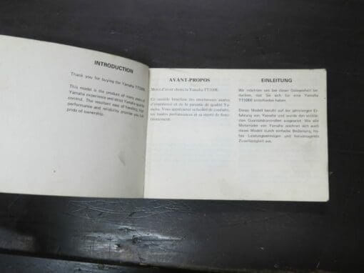 TT500E Yamaha Owner's Manual - Image 6