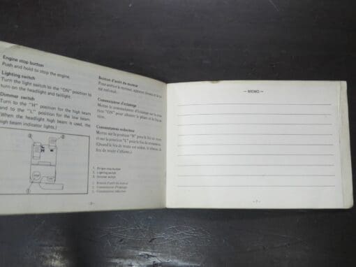 TT500E Yamaha Owner's Manual - Image 5