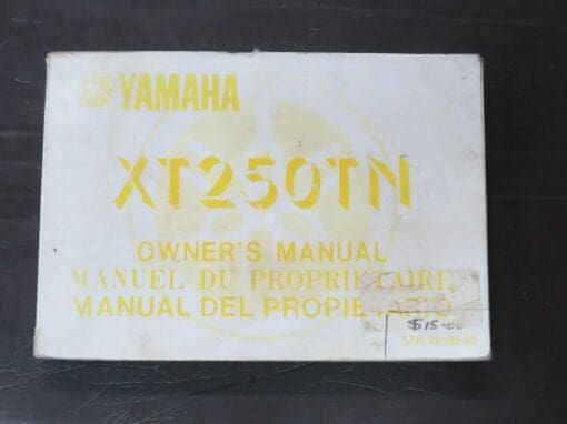 XT250TN Yamaha Owner's Manual, Yamaha Motor Co., Ltd, 1984/8, Motorcycle, Automobiles, Dead Souls Bookshop, Dunedin Book Shop