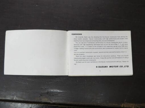 T350J Suzuki Owner's Manual, 1972 - Image 6