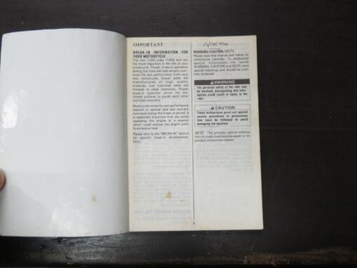 DR650S Suzuki Owner's Manual, 1990 - Image 5