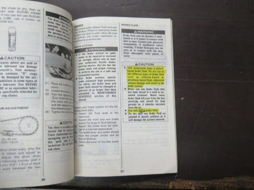 DR650S Suzuki Owner's Manual, 1990 - Image 3