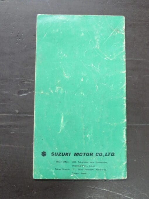 125SK / 150SKB Suzuki Driver's Manual - Image 5