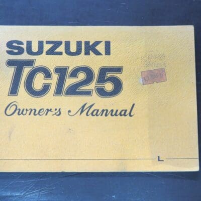 TC125 Suzuki Owner's Manual, Suzuki Motor Co., Ltd, 1974/6, Motorcycle, Automobiles, Dead Souls Bookshop, Dunedin Book Shop