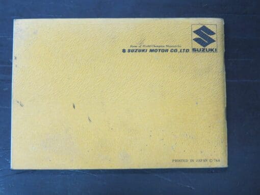 TC125 Suzuki Owner's Manual, 1974 - Image 6