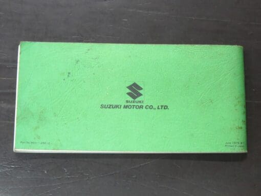 TC185 Suzuki Owner's Manual, 1976 - Image 7